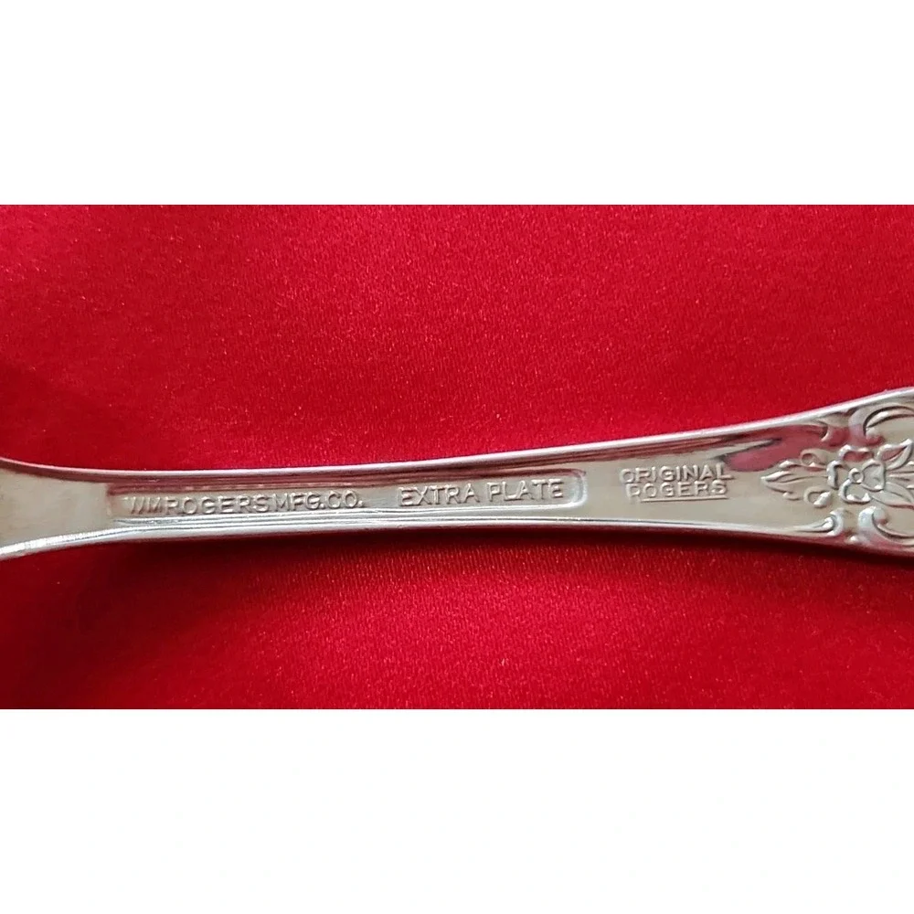 Wm Rogers Grand Elegance International Silver 1959 Soup Spoons Flatware Lot of 4
